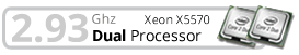 2.93 Ghz QC Xeon E5570 Dual Processor for Dell Poweredge R610